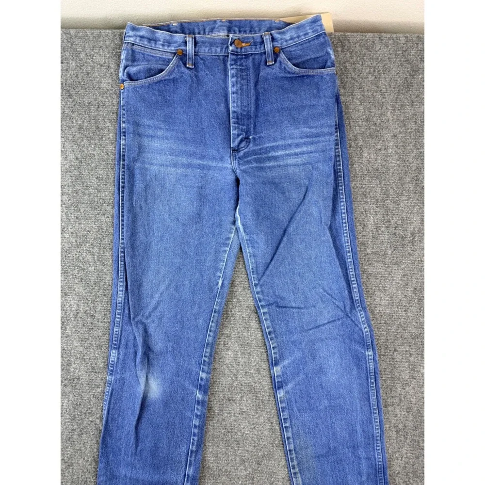 Wrangler 13MWZ Mens Blue Cowboy Cut Jeans 31x36‎ Made in USA Y2K Vintage Denim